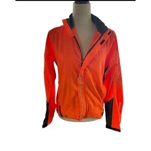 Saucony Running Jacket Visipro Women's Small Orange Reflective Windbreaker